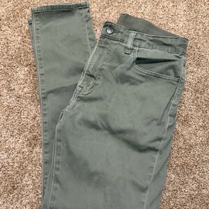 Uniqlo sage green jeans 30-33 inches